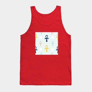 Colorful Ankh Pattern Tank Top